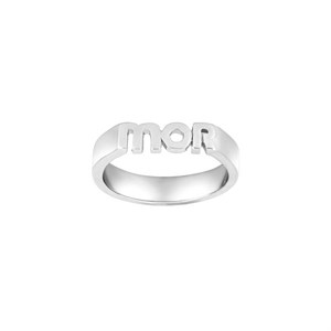 Nordahl Jewellery - STATEMENT52 MOR sølv ring (Ø4mm) 125 334